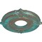 Ekena Millwork Attica Ceiling Medallion (Fits Canopies up to 3 1/2"), 12 3/4"OD x 4"ID x 1/2"P, Copper Green Patina CM12ATCGS - alternate 3